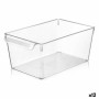 Scatola Multiuso Quttin Trasparente 20 x 32,5 x 14 cm (12 Unità)