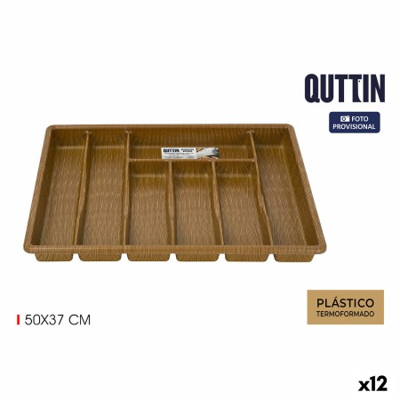 Vassoio Portaposate Quttin 50 x 37 cm Termoplastico (12 Unità)