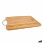 Tagliere Quttin Marrone Argentato Bambù 50 x 35 x 1,5 cm (6 Unità)