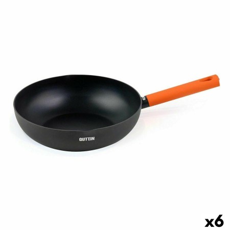 Padella Wok Quttin Gastro Nero Arancio 47 x 29 x 8 cm (6 Unità)