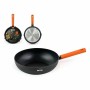 Padella Wok Quttin Gastro Nero Arancio 47 x 29 x 8 cm (6 Unità)