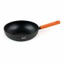 Padella Wok Quttin Gastro Nero Arancio 47 x 29 x 8 cm (6 Unità)