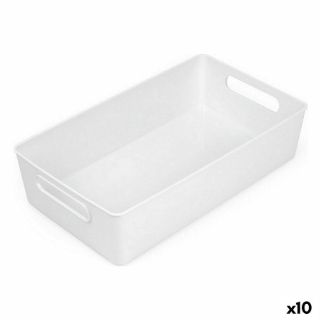 Cestino Multiuso Confortime Bianco 38 x 22 x 9,5 cm (10 Unità)