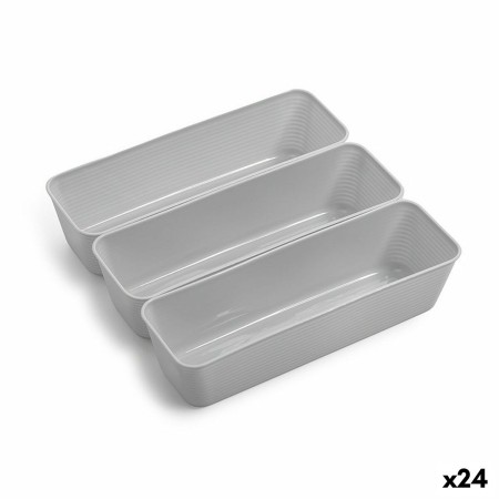 Set di Cestini Dem Multiuso Plastica (3 Pezzi) (24 Unità)