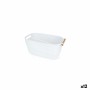 Cestino Multiuso Confortime Bianco Legno Plastica 27 x 14,5 x 12 cm Con manici (12 Unità)