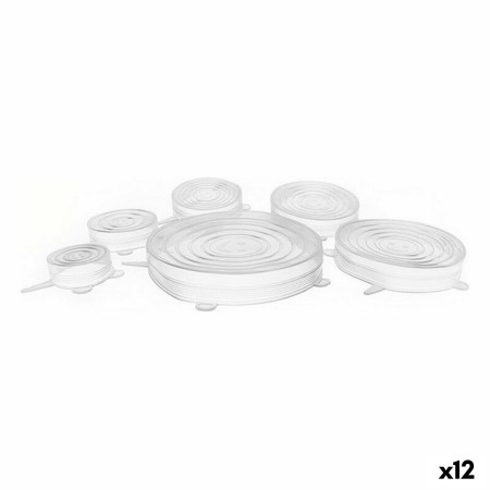 Set Privilege Tappi Silicone Trasparente (12 Unità) (6 pcs)