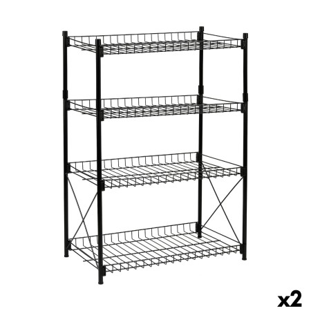 Scaffale Confortime Metallo 52 x 34 x 86 cm (2 Unità)