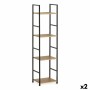 Scaffale Confortime 4 Mensole Metallo 29,1 x 23,5 x 112 cm (2 Unità)