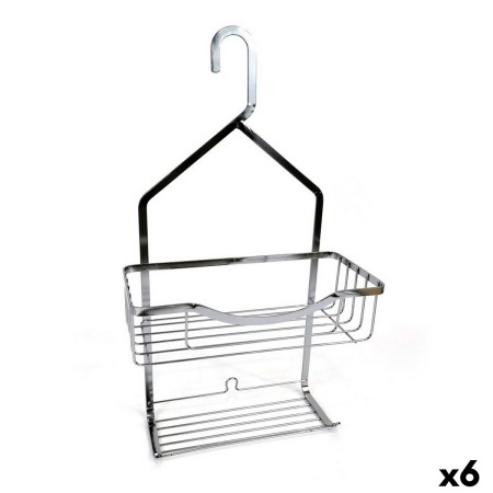 Portaoggetti da Doccia Confortime Chromed Alluminio Argentato 27,5 x 12,5 x 50,5 cm (6 Unità)