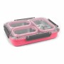 Porta pranzo ThermoSport Thermosport Acciaio Plastica 27,5 x 20 x 6 cm Termico (6 Unità)