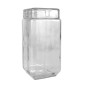 Vaso La Mediterránea Vetro 2,2 L 11 x 11 x 22,5 cm Quadrato (12 Unità)