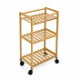 Carrello per Verdure Confortime Naturale Bambù 40 x 25 x 70 cm (2 Unità)