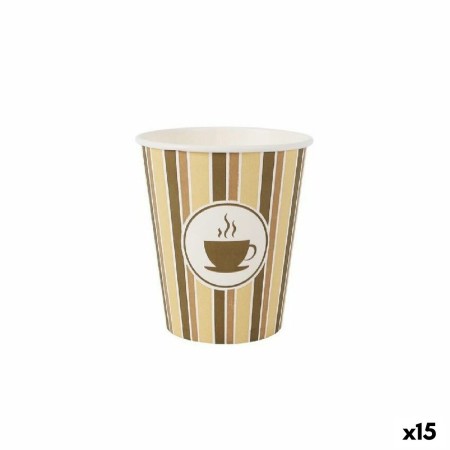 Set di Bicchieri Algon Cartone Caffè 30 Pezzi 250 ml (15 Unità)