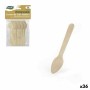 Set di Cucchiai Algon Caffè Legno 24 Pezzi 11 cm (36 Unità)