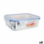 Porta pranzo Ermetico Quttin Rettangolare 1,5 L 23 x 17,5 x 7,6 cm (6 Unità)