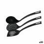 Set di Utensili da Cucina Quttin  Nylon Nero 3 Pezzi (20 Unità)