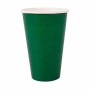 Set di Bicchieri Algon Monouso Cartone Verde 10 Pezzi 350 ml (20 Unità)