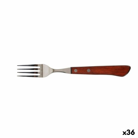 Forchetta Quttin Packwood 9,5 cm Marrone Argentato (36 Unità)