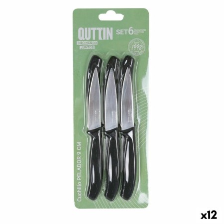 Set di Coltelli per Pelare Quttin Basic 6 Pezzi 19,5 x 2 x 1 cm (12 Unità)