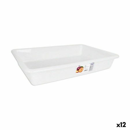 Contenitore di Plastica Dem Bob Bianco 8,6 L 50 x 34 x 8 cm (12 Unità)