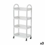 Carrello per Verdure Confortime Alluminio Plastica 45 x 25 x 104 cm (3 Unità)