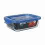 Portapranzo Rettangolare con Coperchio Quttin Azzurro Rettangolare 14,5 x 11 x 5 cm (12 Unità)