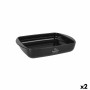 Pirofila da Forno Santa Clara Silicone Vetro Borosilicato Rettangolare 28 x 19,5 x 5 cm (2 Unità)