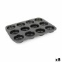 Stampo per Tortini Quttin 29 x 22 x 2,2 cm Perforato (8 Unità)