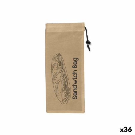 Set di Sacchetti Riutilizzabili per Alimenti Quttin Porta Panino TNT (Non Woven) 3 Pezzi 13 x 30 cm (36 Unità)