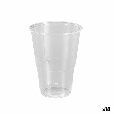 Set di bicchieri riutilizzabili Algon Plastica Trasparente 12 Pezzi 500 ml (18 Unità)