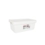 Scatola portaoggetti con coperchio Tontarelli Maya Bianco 4,2 L 28 x 18 x 11,2 cm (12 Unità)