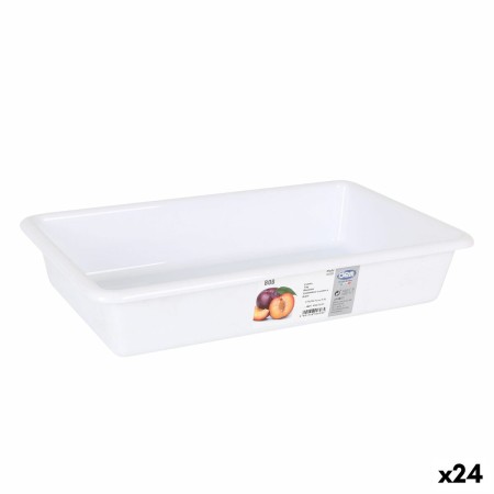 Contenitore di Plastica Dem Bob Bianco 37 x 23 x 7 cm (24 Unità)