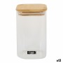 Contenitore per Conservare gli Alimenti Quttin Bambù Vetro Borosilicato 720 ml (12 Unità)