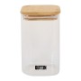 Contenitore per Conservare gli Alimenti Quttin Bambù Vetro Borosilicato 720 ml (12 Unità)