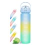 Bottiglia con Tappo e Cannuccia Bewinner Multicolore 800 ml