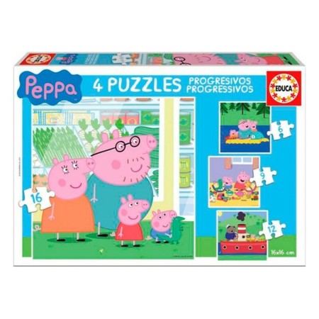 Set di 4 Puzzle Peppa Pig Educa