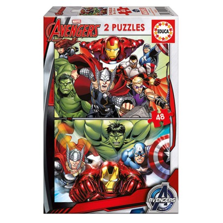 Puzzle per Bambini Marvel Avengers Educa (2 x 48 pcs)