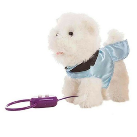 Peluche con Movimento Dog Bianco 22 cm (22 cm)