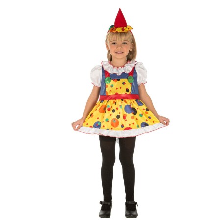 Costume per Bambini My Other Me Pagliaccio Donna 5-6 Anni (2 Pezzi)