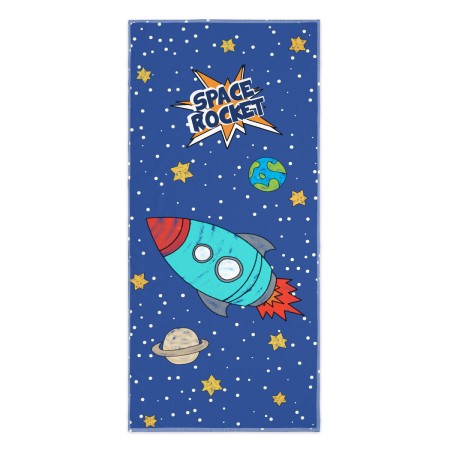 Telo da bagno HappyFriday Mr Fox Space Rocket Multicolore 70 x 150 cm