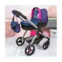 Carrozzina per Bambole Reig Stule Pram Blu Marino 63 cm