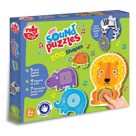 Puzzle per Bambini Reig Zoo Shapes animali Musicale Fattoria