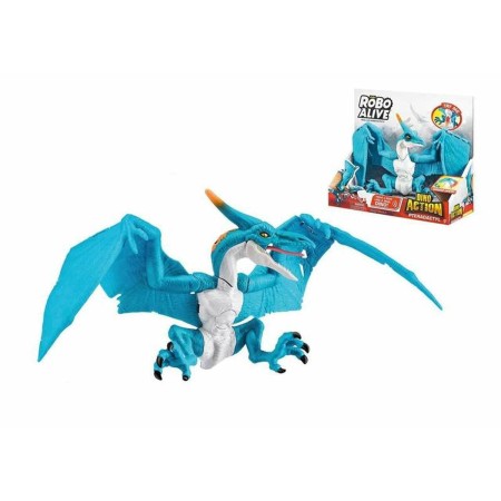 Dinosauro Zuru Robo Alive: Dino Action Pterodactyl Celeste Statuetta Articolata