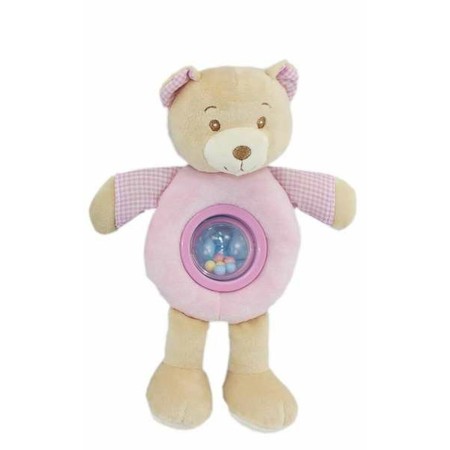 Peluche con Sonagli Lulu Rosa Orso 25cm