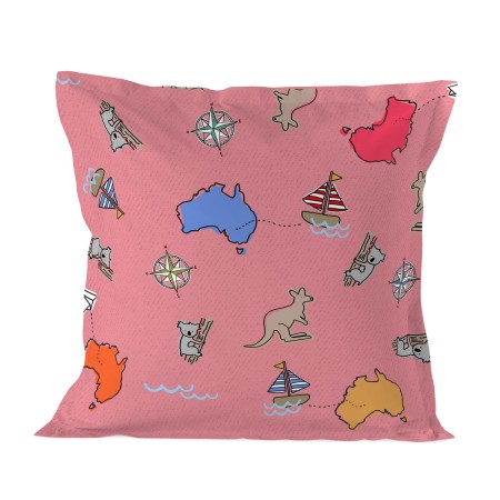 Federa HappyFriday Baleno Teen Pink Kangaroo Multicolore 60 x 60 cm