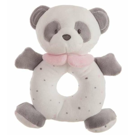 Peluche con Sonagli Panda Rosa 20 cm