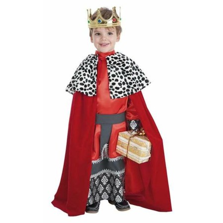 Costume per Bambini Re Magio Gasparre 3-5 anni Rosso