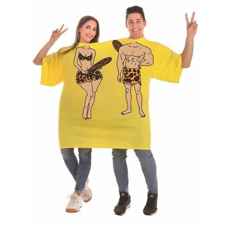 Costume per Adulti Doppia M/L Giallo Troglodita