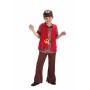 Costume per Bambini Party Hippie Hippie 7-9 Anni 5 Pezzi