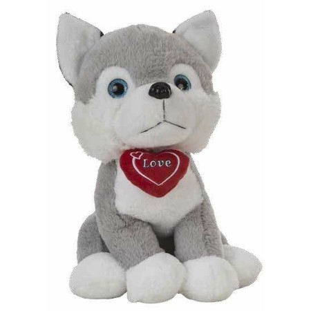 Peluche Husky Cuore 36 cm